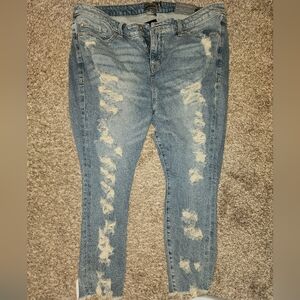 Distressed Blue Jeans for Women